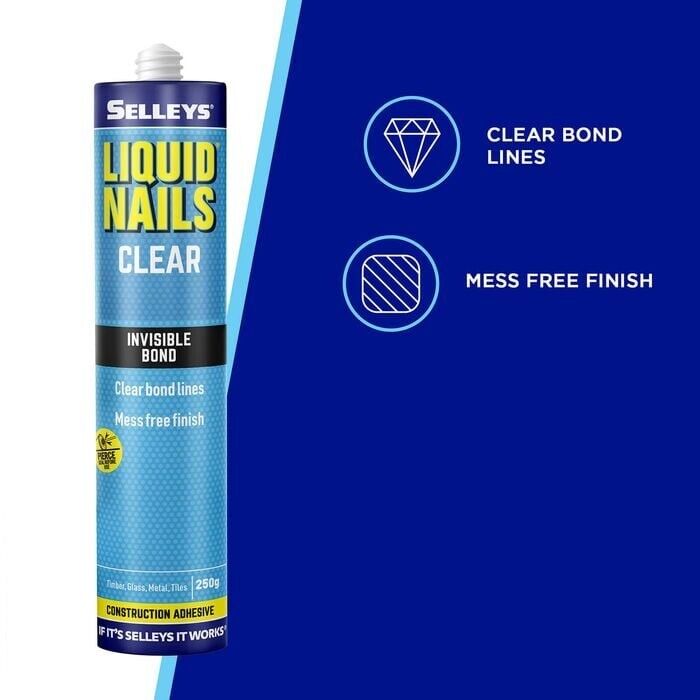 Selleys 250g Clear Liquid Nails Construction Adhesive