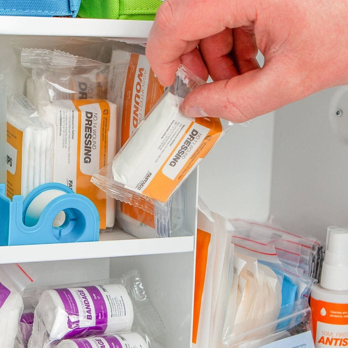 FastAid R4 Constructa Medic First Aid Kit Including Metal Wall Mount Cabinet