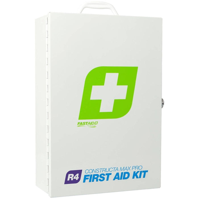 FastAid R4 Constructa Medic First Aid Kit Including Metal Wall Mount Cabinet