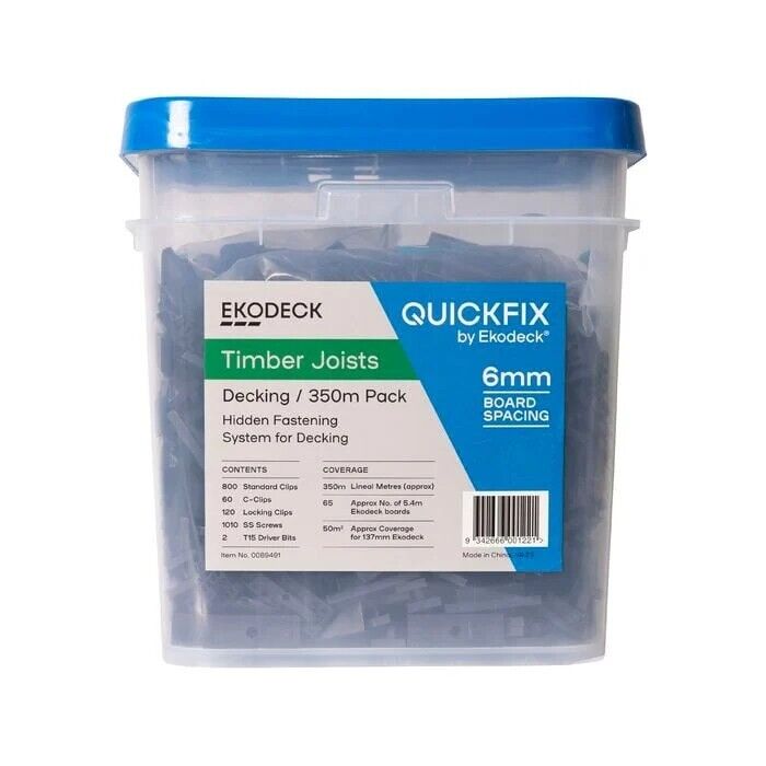 Ekodeck 6mm 350lm Trade Quickfix Kit Timber Joists