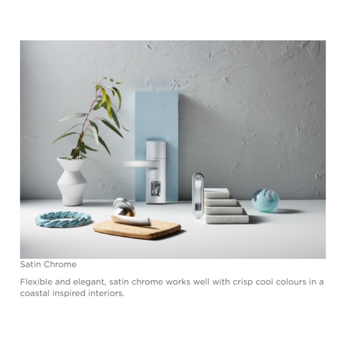 Gainsborough Trilock Contemporary Angular Satin Chrome Leverset - Double Cylinde